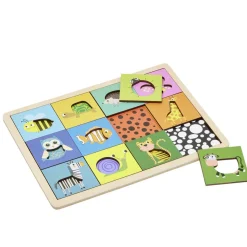 Gifi Jeux De Société Et Éducatifs<Puzzle animal éducatif bois 30x22cm