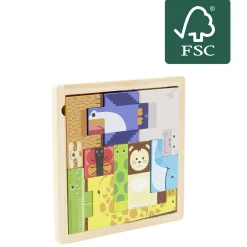 Gifi Jeux De Société Et Éducatifs<Puzzle casse tête animaux en bois