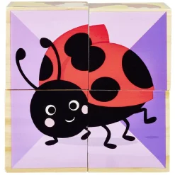 Gifi Jeux De Société Et Éducatifs<Puzzle cube d'éveil animaux en bois certifié FSC®