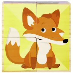Gifi Jeux De Société Et Éducatifs<Puzzle cube d'éveil animaux en bois certifié FSC®