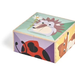 Gifi Jeux De Société Et Éducatifs<Puzzle cube d'éveil en bois animaux
