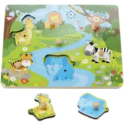 Gifi Jeux De Société Et Éducatifs<Puzzle sonore animal en bois certifié FSC® - 8 pièces