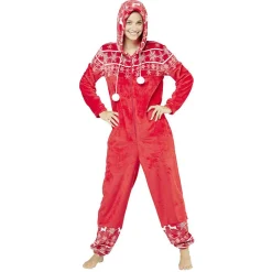 Hot Gifi Pyjama combinaison de Noël femme rouge et blanc