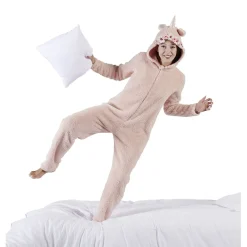 Discount Gifi Pyjama combinaison licorne et fleurs Taille S