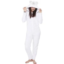 Gifi Pyjama combinaison ours gris blanc femme Taille L