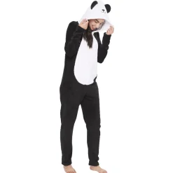 Discount Gifi Pyjama combinaison panda noir blanc femme Taille XS