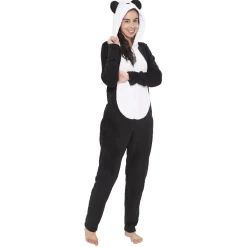 Hot Gifi Pyjama combinaison panda noir blanc femme Taille M