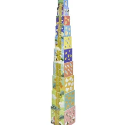Gifi Jeux De Société Et Éducatifs<Pyramide d'éveil 10 cubes en carton à empiler H.110 cm