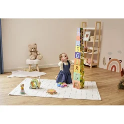 Gifi Jeux De Société Et Éducatifs<Pyramide d'éveil 10 cubes en carton à empiler H.110 cm