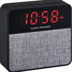 Radio réveil bluetooth Homday abs finition tissu noir gris*Gifi Sale