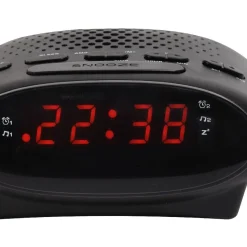 Radio réveil noir basique Homday ovale*Gifi Sale
