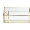 Gifi Range courrier en verre bordure doré