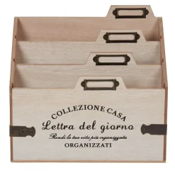 Gifi Range courrier 3 niveaux bois naturel collection Dolce Vita