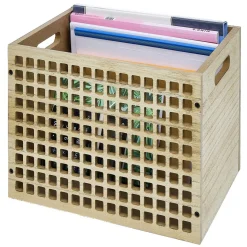 Range document en bois beige 26x33xH7cm*Gifi Outlet