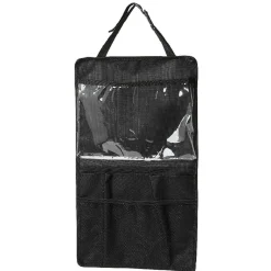 Gifi Rangement pour dos de siège de voiture avec pochette noir
