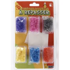 Gifi Recharge perles à repasser 6 couleurs - 600 perles