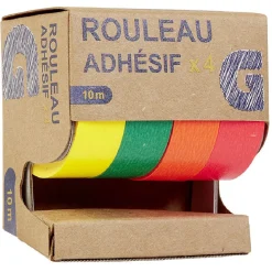 Rouleau adhésif uni X4 10M*Gifi Clearance