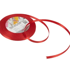 Gifi Ruban satin double face rouge 25 m