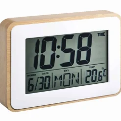 Réveil Homday X-Pert rectangulaire blanc naturel*Gifi Hot