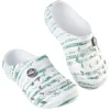Online Gifi Sabot Hipps enfant blanc imprimé vert gris 32/33