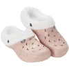 Outlet Gifi Sabot Hipps fourré femme hiver rose argenté 38/39
