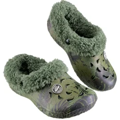 Outlet Gifi Sabot Hipps fourré imprimé jungle vert pour enfant 34/35