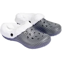 Outlet Gifi Sabot Hipps gris fourré pour femme 36/37