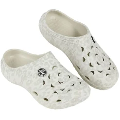 Hot Gifi Sabot Hipps motif léopard blanc 38/39