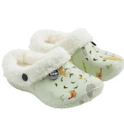 Clearance Gifi Sabots enfant Hipps fourrés bleu ciel motifs animaux T28/29