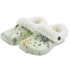 Clearance Gifi Sabots enfant Hipps fourrés bleu ciel motifs animaux T26/27
