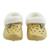 Outlet Gifi Sabots enfant Hipps fourrés jaune T24/25
