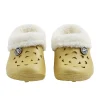 Outlet Gifi Sabots enfant Hipps fourrés jaune T28/29