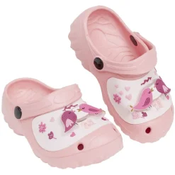 Hot Gifi Sabots Enfant plastique rose motif oiseau T24/29