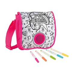 Sac bandoulière à colorier musical Pop Star Color me mine*Gifi Outlet