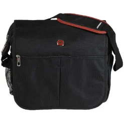 New Gifi Sac bandoulière noir et rouge Wenger