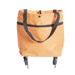 New Gifi Sac de courses ajustable à roulettes 20L orange ou vert