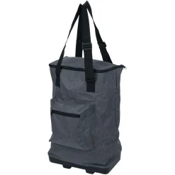 Hot Gifi Sac de courses 30L pliable avec 2 roues - L33xl20xH92cm