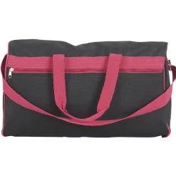 Hot Gifi Sac de voyage week end noir et framboise