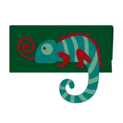 Gifi Sac DIY en feutrine à coudre motif caméléon vert et rouge