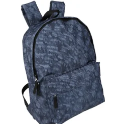Gifi Sac à dos à design camouflage bleu