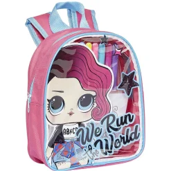 New Gifi Sac à dos garni LOL Surprise avec feuilles de dessin et 6 feutres