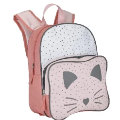 Outlet Gifi Sac à dos maternelle design chat rose gris