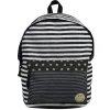 Online Gifi Sac à dos rayé noir et blanc design smiley