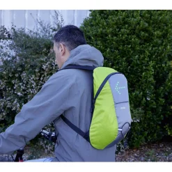 Gifi Sac à dos signalétique LED vert et gris
