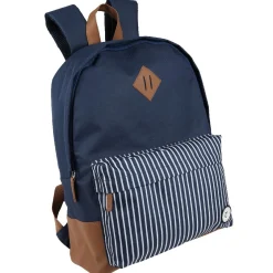 New Gifi Sac à dos Tucson bi-matière bleu simili marron