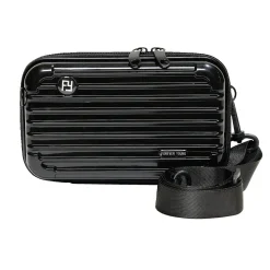 Sale Gifi Sac à main valise avec bandoulière amovible noir 18x7xH11cm