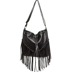 New Gifi Sac seau frange noir
