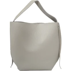 Outlet Gifi Sac shopping gris + poche