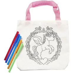 Gifi Sac totebag à colorier avec 5 feutres 2 modèles