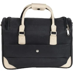 Discount Gifi Sac week end noir et beige